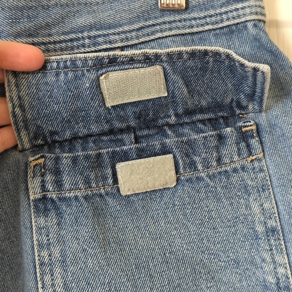OP 90's Vintage Classic Medium Wash High Waisted Relaxed Fit Jean Shorts 11/12 - Picture 12 of 12